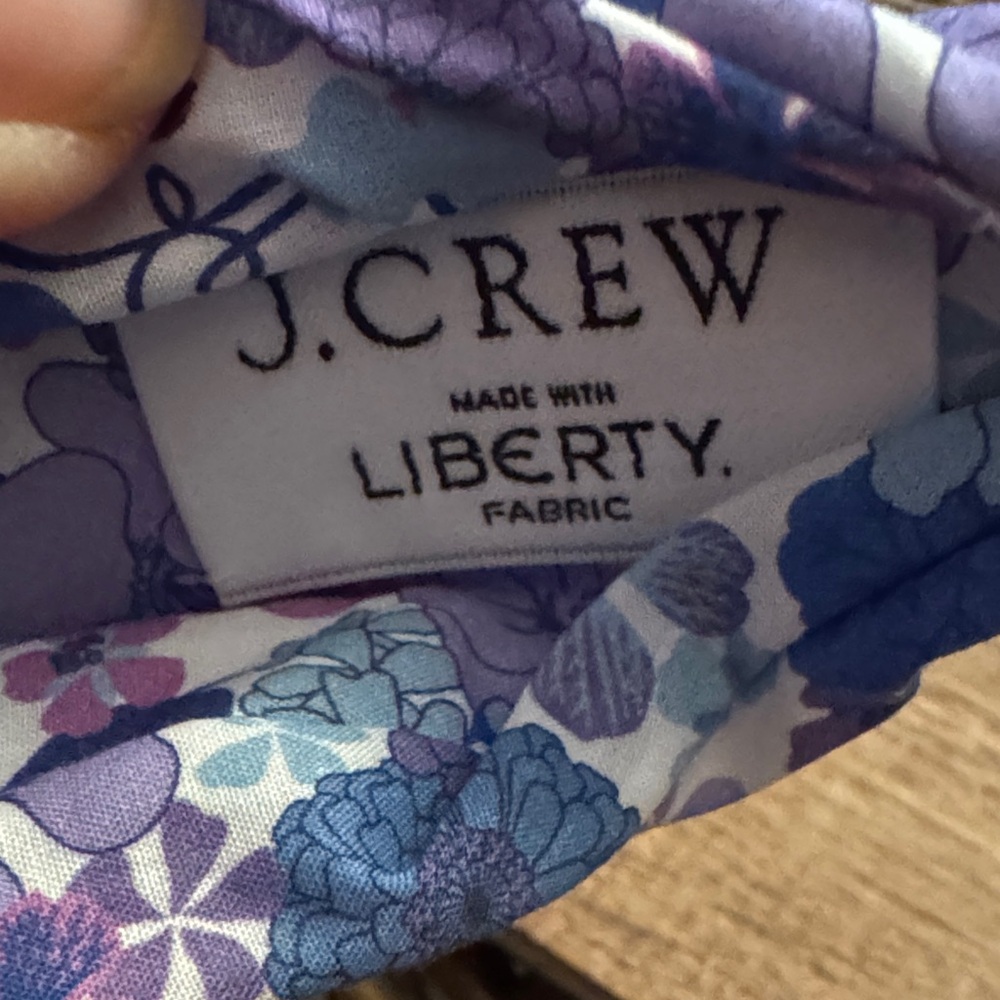J. Crew Elegant Floral Headband in Purple and Blue - Picture 7 of 8